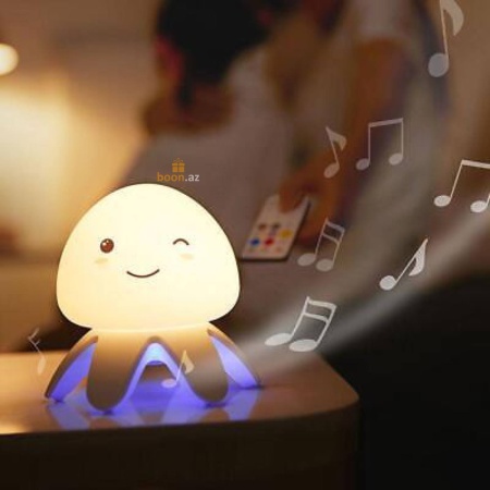 Силиконовый музыкальный ночник "Медуза"